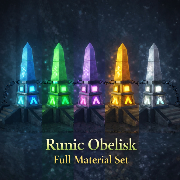 Runic Obelisk Material Set