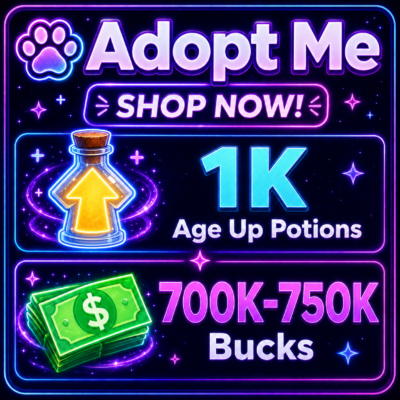 1000 Potions, 700-750K+ Bucks (Instant Delivery)