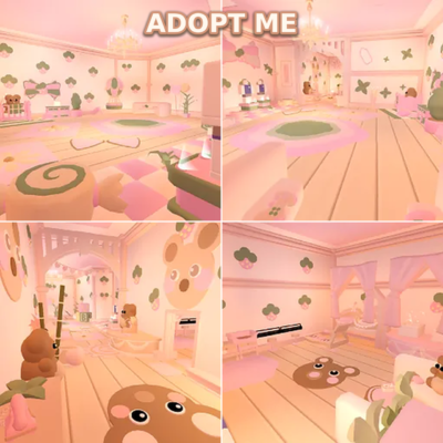 Pink and Green Pastel House